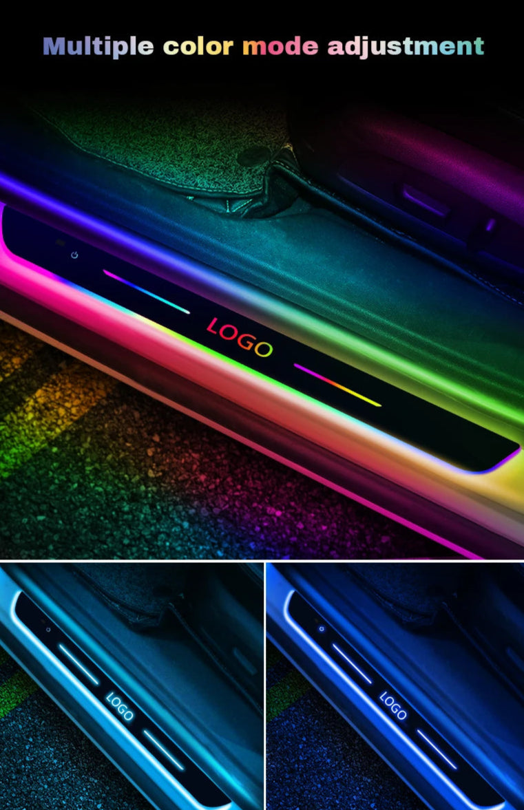 Car Door Sill LED | Multi-Colour + Logo - TheMotoringShow