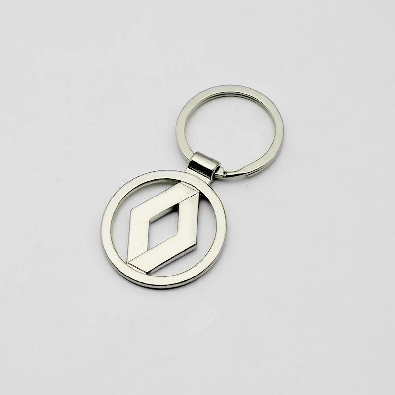 Renault, Metal, Leather Keyring