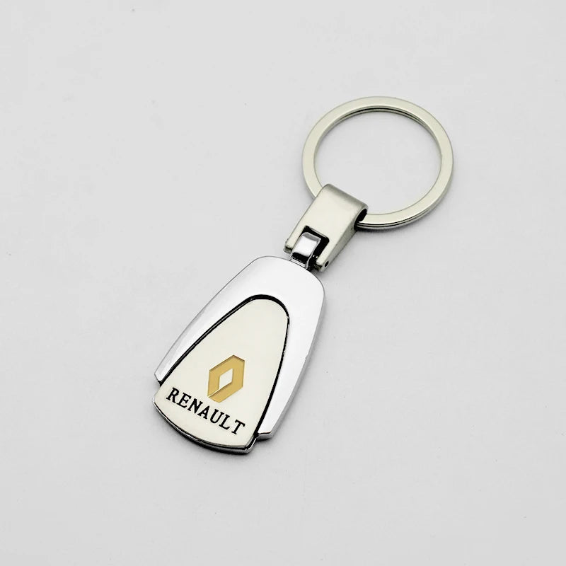 Renault, Metal, Leather Keyring