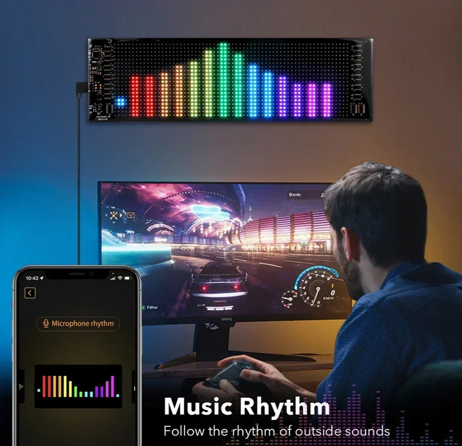 LED Sign Car Scrolling Advertising USB 5V Bluetooth App Control Logo Light Custom Text Pattern Animation Programmable Display - TheMotoringShow