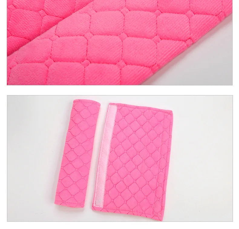 2 Piece Seat Belt Covers, Plush Seat Belt Shoulder Protectors