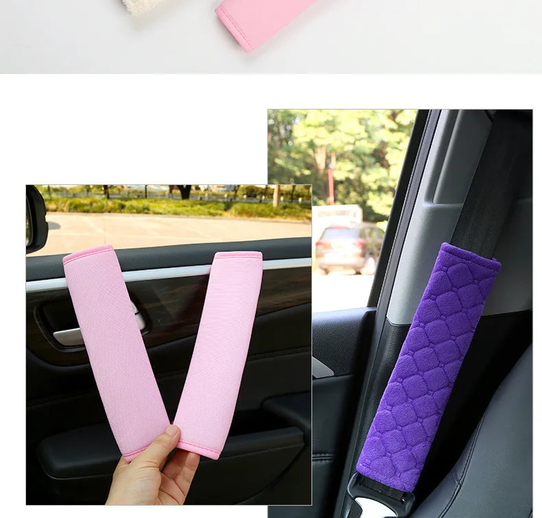2 Piece Seat Belt Covers, Plush Seat Belt Shoulder Protectors