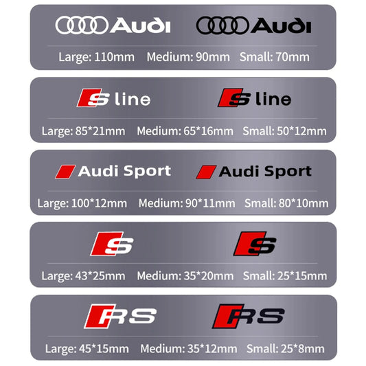 Audi Brake Calliper Stickers | 6pcs - TheMotoringShow