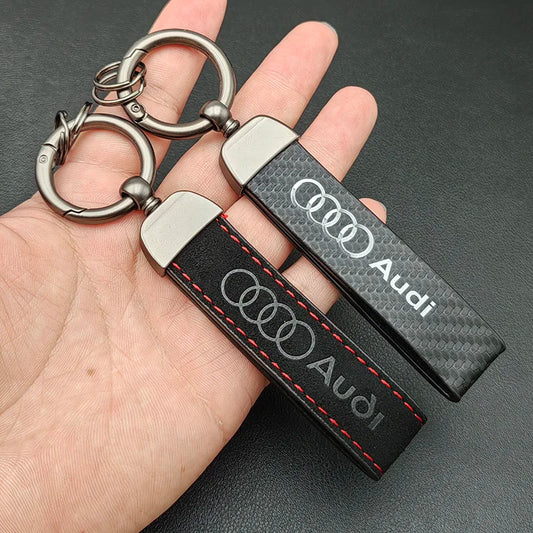 Audi Metal, Leather Keyring - TheMotoringShow