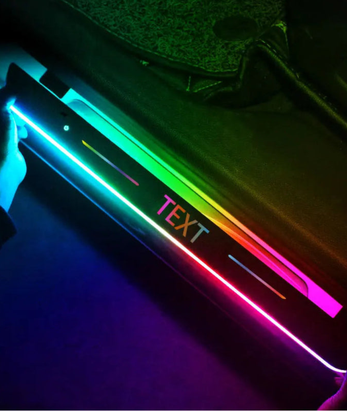 Car Door Sill LED | Multi-Colour + Logo - TheMotoringShow