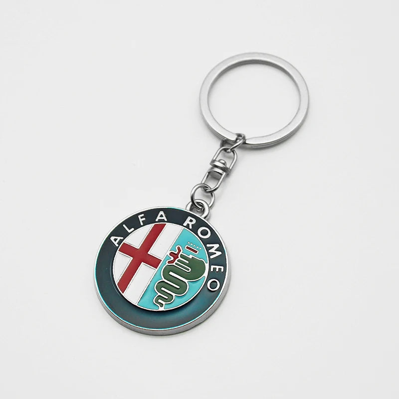 Alfa Romeo Metal, Leather Keyring