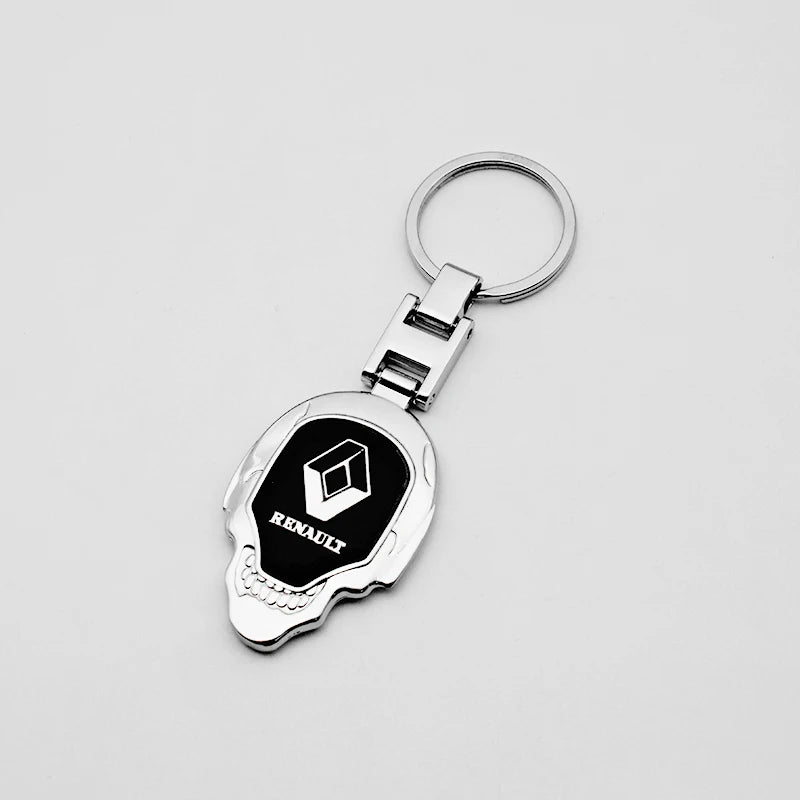 Renault, Metal, Leather Keyring