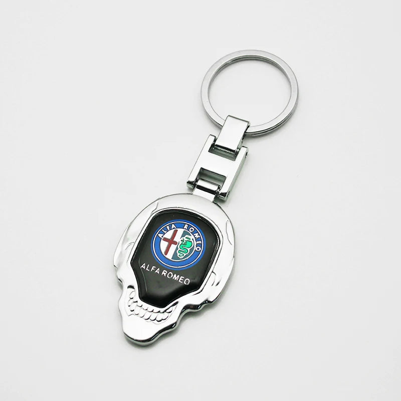 Alfa Romeo Metal, Leather Keyring
