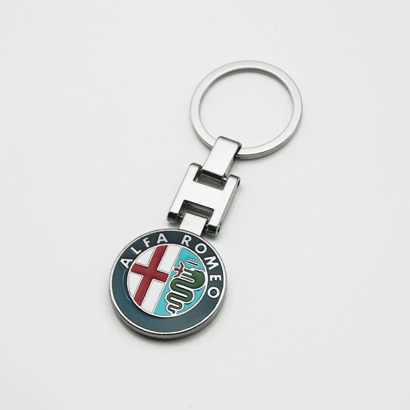 Alfa Romeo Metal, Leather Keyring