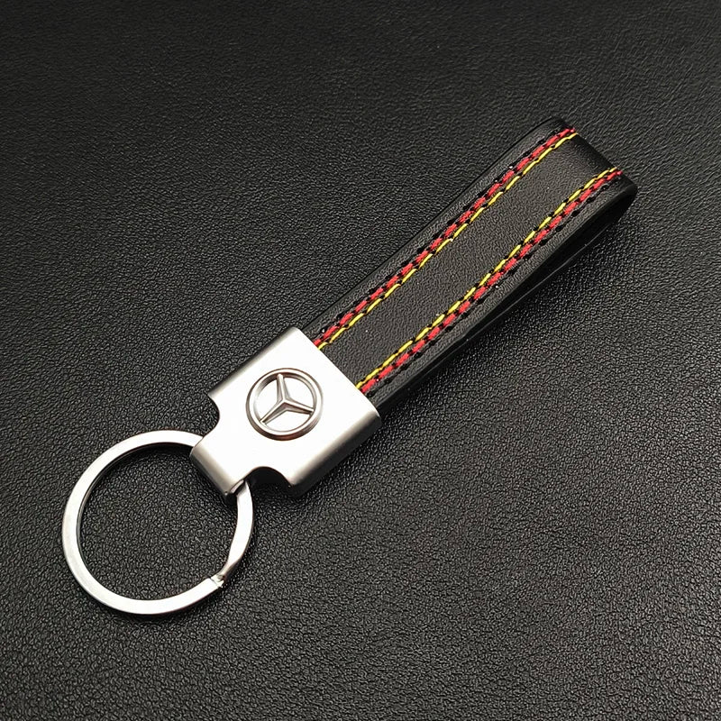 Mercedes, Metal, Leather Keyring - TheMotoringShow