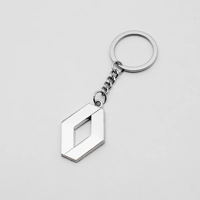 Renault, Metal, Leather Keyring