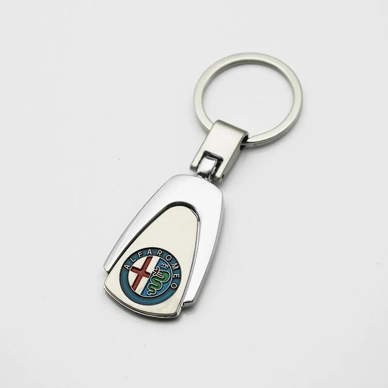 Alfa Romeo Metal, Leather Keyring