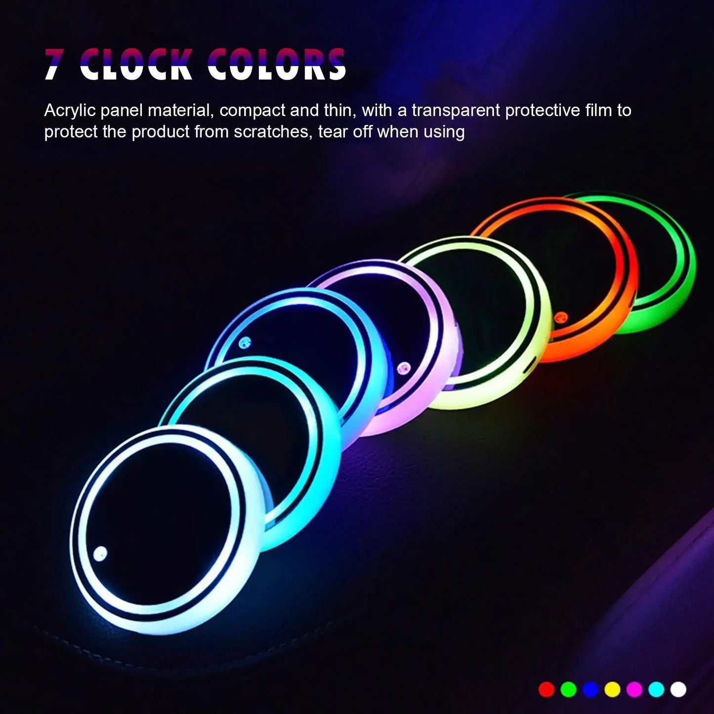 LED Cup Holder | 7 Colors - TheMotoringShow