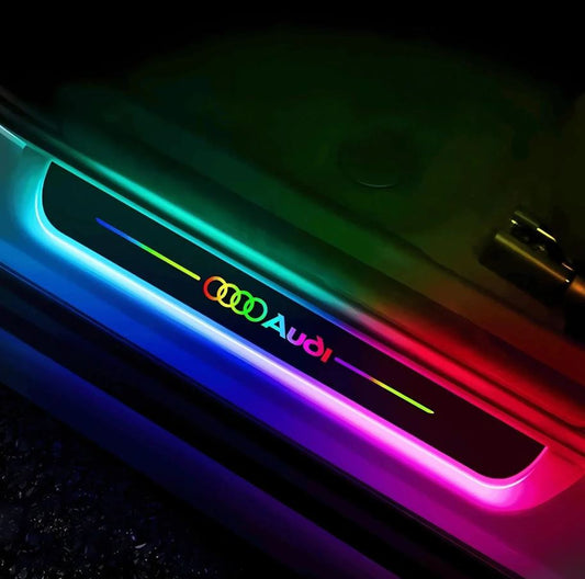 Car Door Sill LED | Multi-Colour + Logo - TheMotoringShow