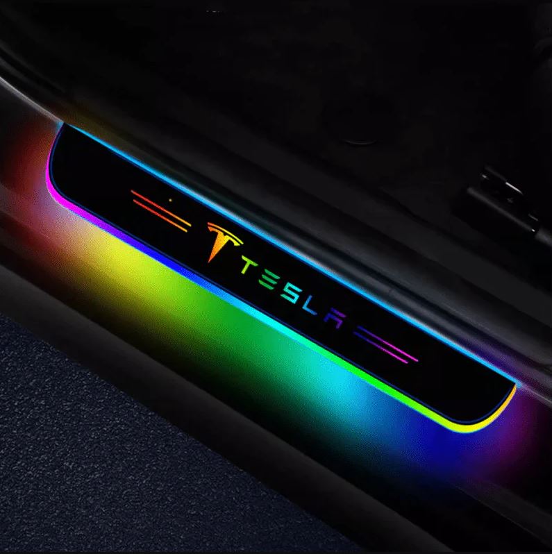 Car Door Sill LED | Multi-Colour + Logo - TheMotoringShow