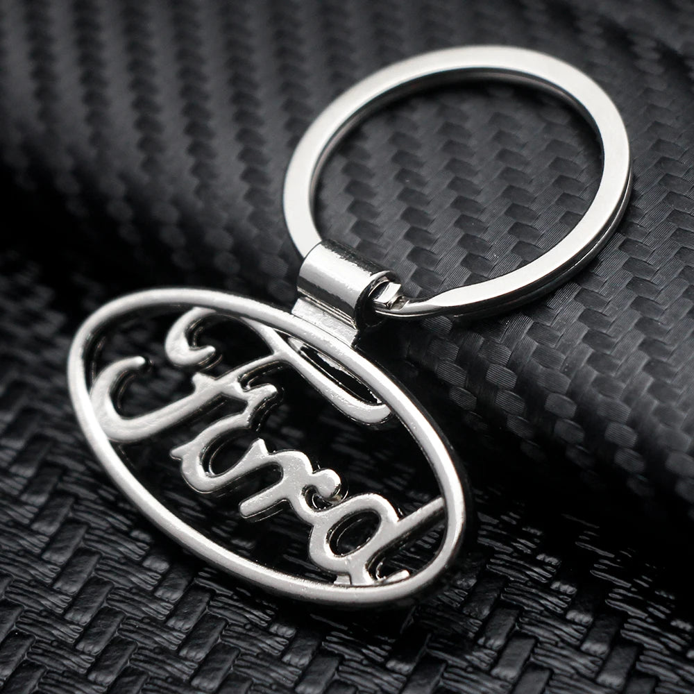 Ford, Metal, Leather Keyring - TheMotoringShow