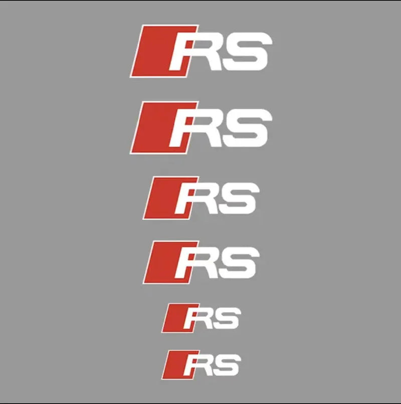 Audi Brake Calliper Stickers | 6pcs - TheMotoringShow