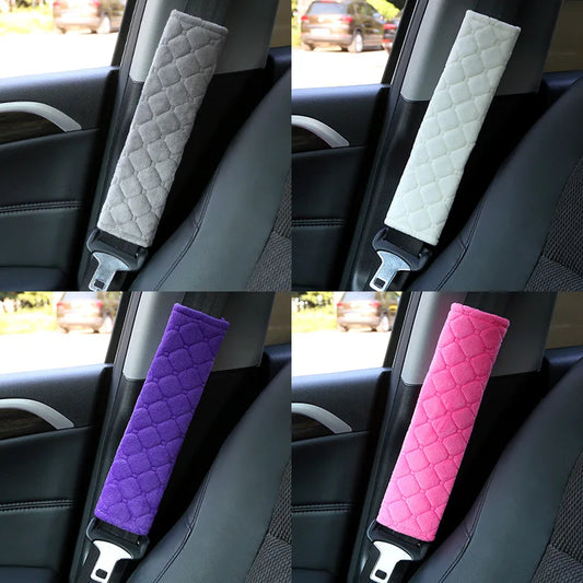 2 Piece Seat Belt Covers, Plush Seat Belt Shoulder Protectors