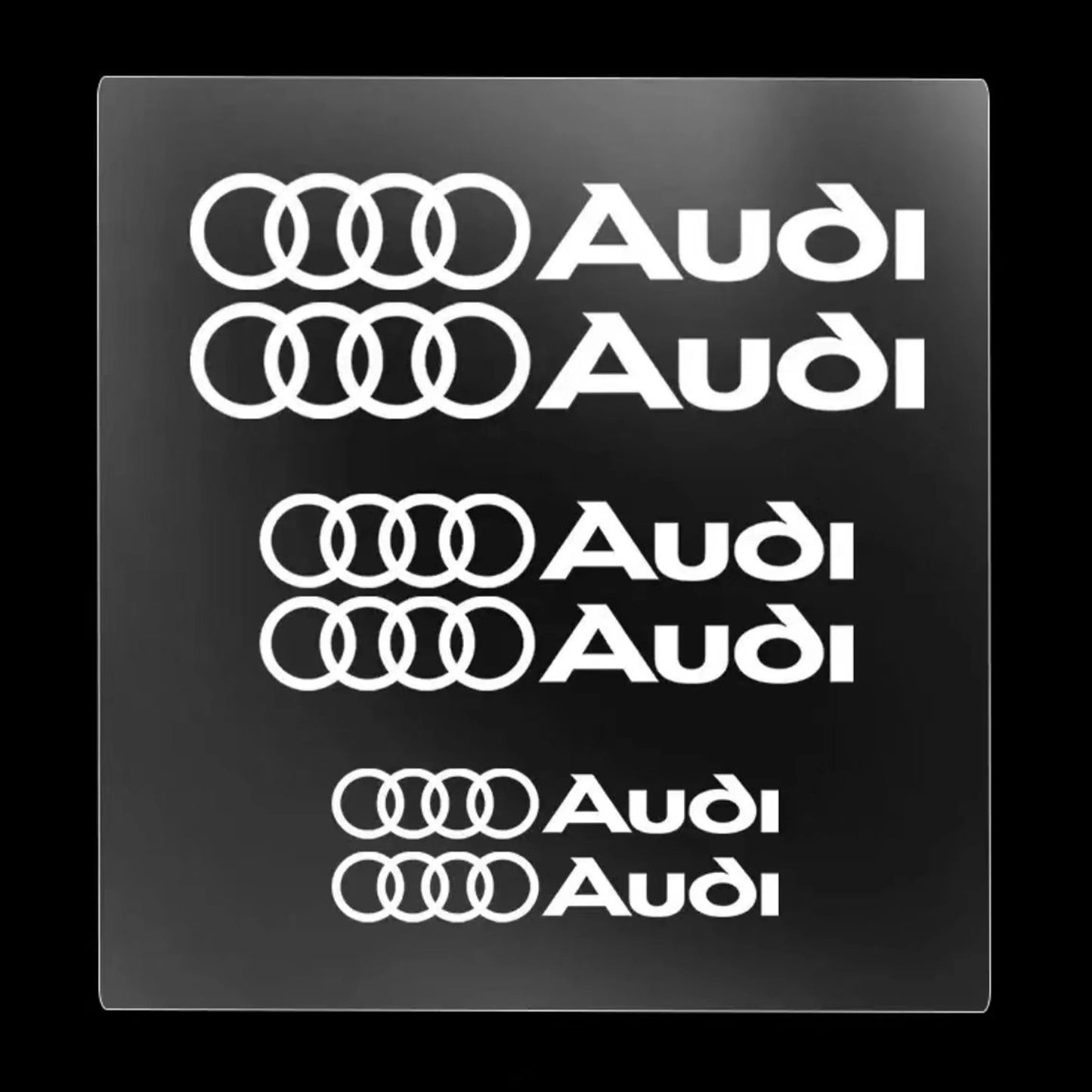 Audi Brake Calliper Stickers | 6pcs - TheMotoringShow