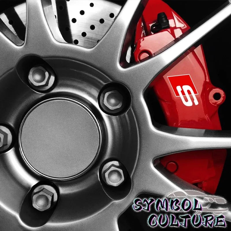 Audi Brake Calliper Stickers | 6pcs - TheMotoringShow