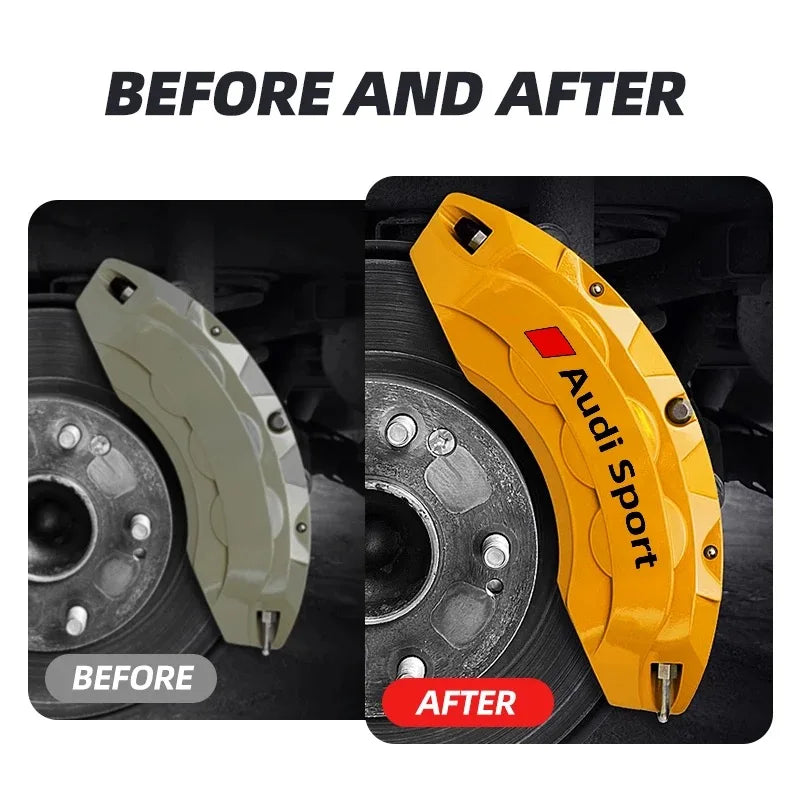 Audi Brake Calliper Stickers | 6pcs - TheMotoringShow