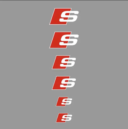Audi Brake Calliper Stickers | 6pcs - TheMotoringShow