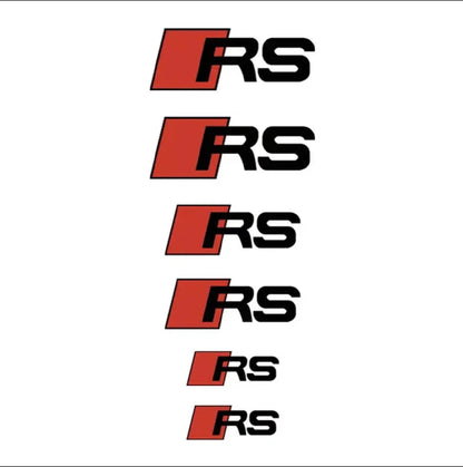 Audi Brake Calliper Stickers | 6pcs - TheMotoringShow