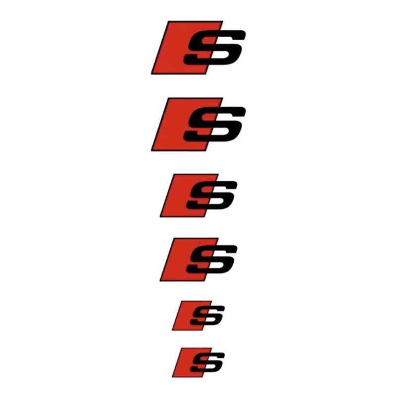 Audi Brake Calliper Stickers | 6pcs - TheMotoringShow